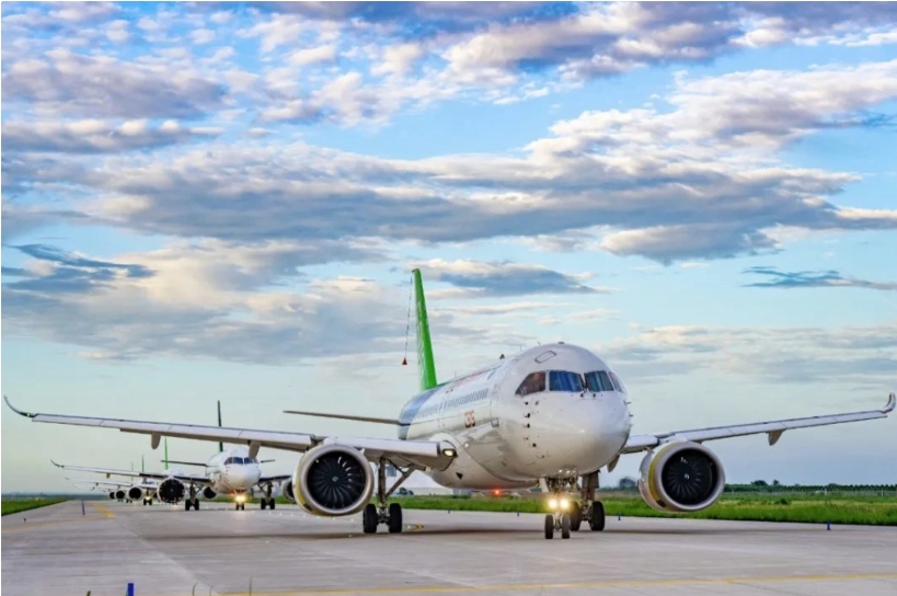 首次海外试飞,国产大飞机C919亮相新加坡航展